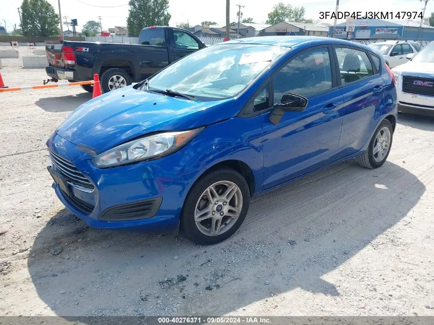 2019 Ford Fiesta Se VIN: 3FADP4EJ3KM147974 Lot: 40276371