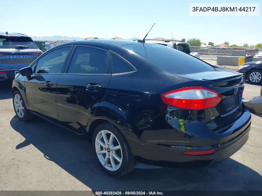 3FADP4BJ8KM144217 2019 Ford Fiesta Se