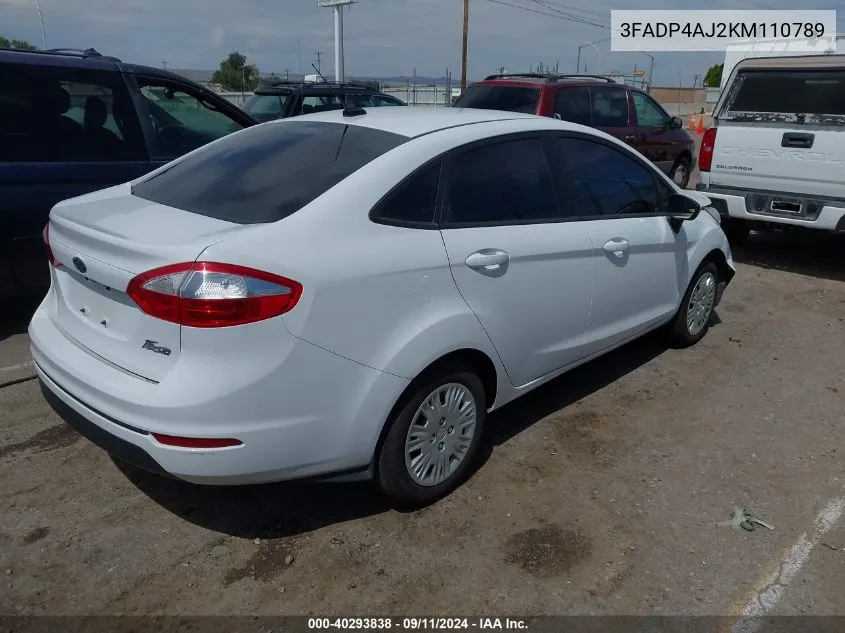 3FADP4AJ2KM110789 2019 Ford Fiesta S