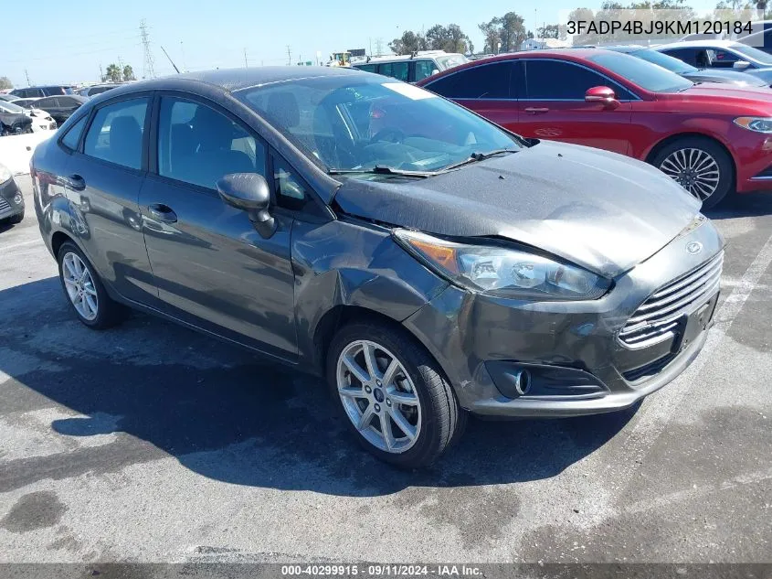 2019 Ford Fiesta Se VIN: 3FADP4BJ9KM120184 Lot: 40299915