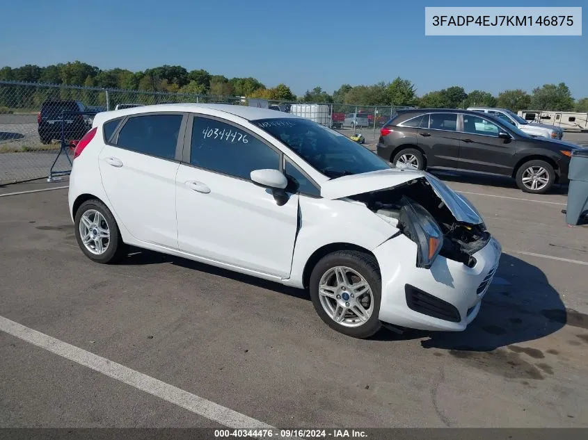 2019 Ford Fiesta Se VIN: 3FADP4EJ7KM146875 Lot: 40344476