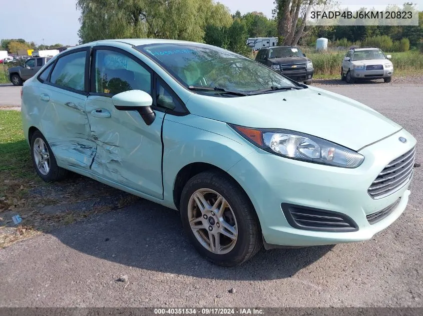 2019 Ford Fiesta Se VIN: 3FADP4BJ6KM120823 Lot: 40351534