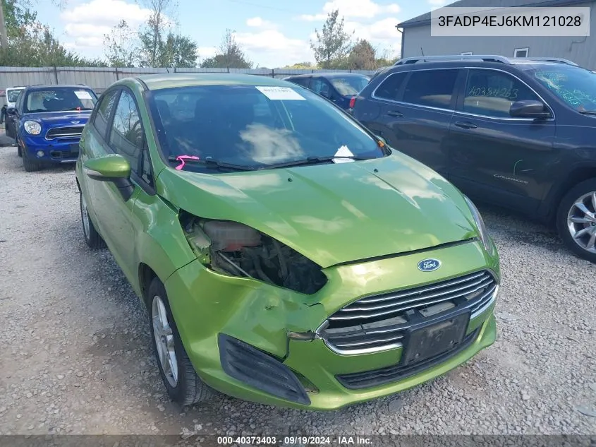 2019 Ford Fiesta Se VIN: 3FADP4EJ6KM121028 Lot: 40373403