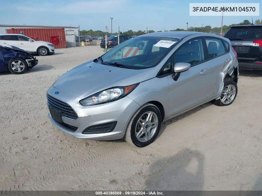 3FADP4EJ6KM104570 2019 Ford Fiesta Se