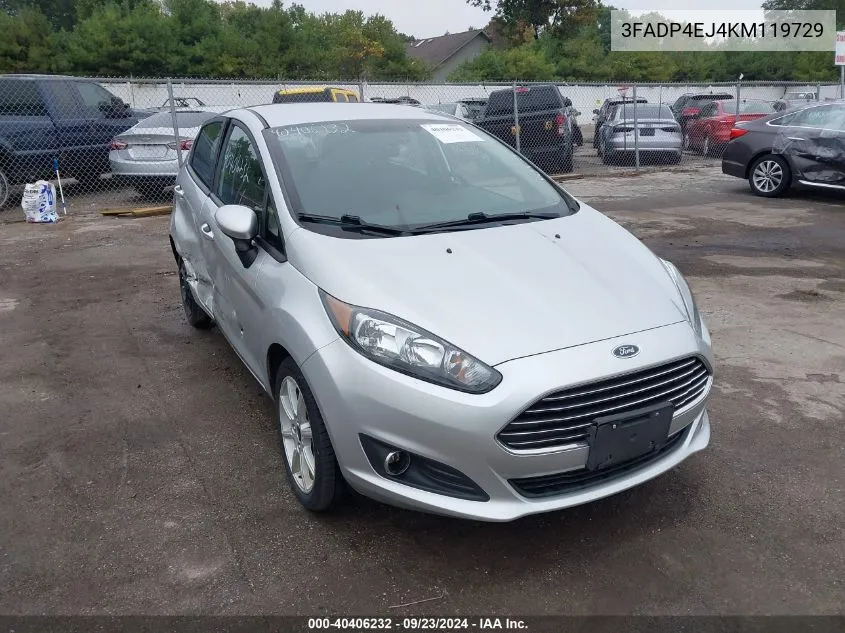 2019 Ford Fiesta Se VIN: 3FADP4EJ4KM119729 Lot: 40406232