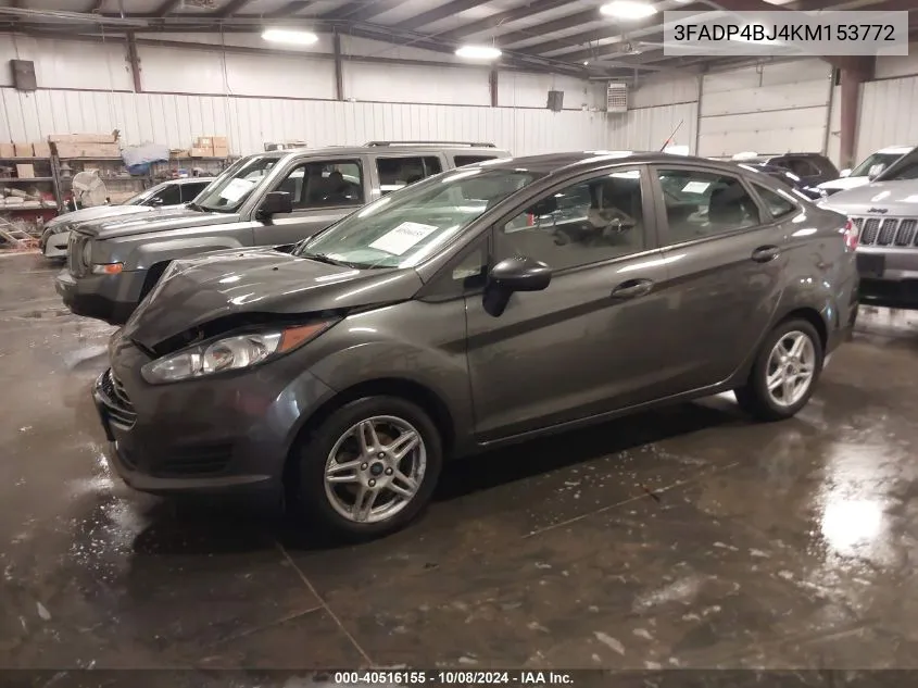 2019 Ford Fiesta Se VIN: 3FADP4BJ4KM153772 Lot: 40516155