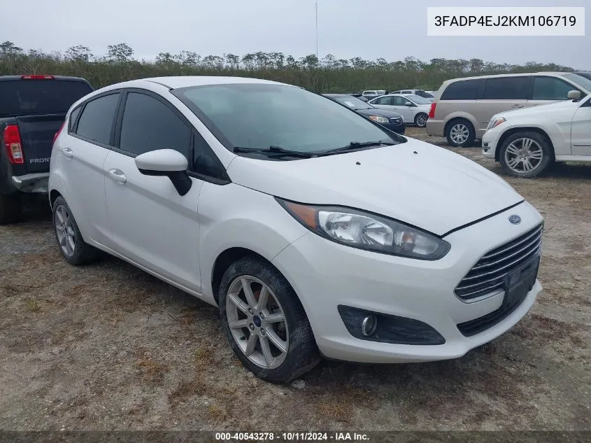 2019 Ford Fiesta Se VIN: 3FADP4EJ2KM106719 Lot: 40543278