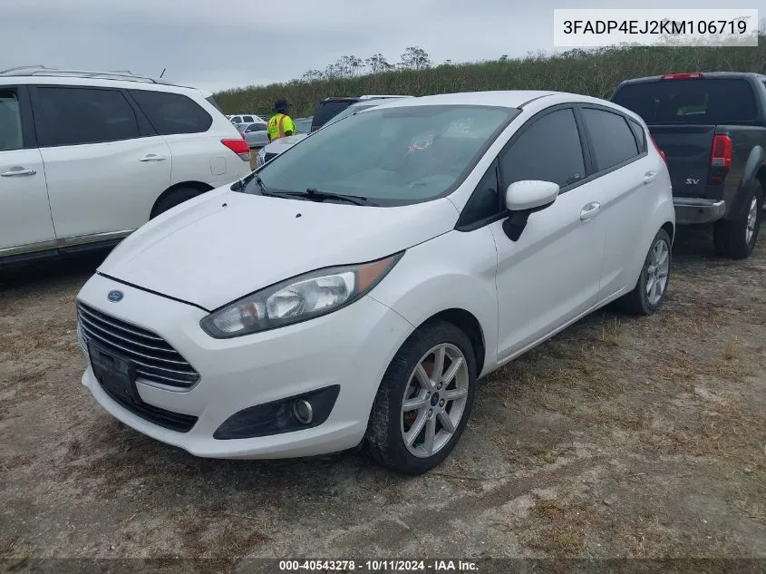 2019 Ford Fiesta Se VIN: 3FADP4EJ2KM106719 Lot: 40543278