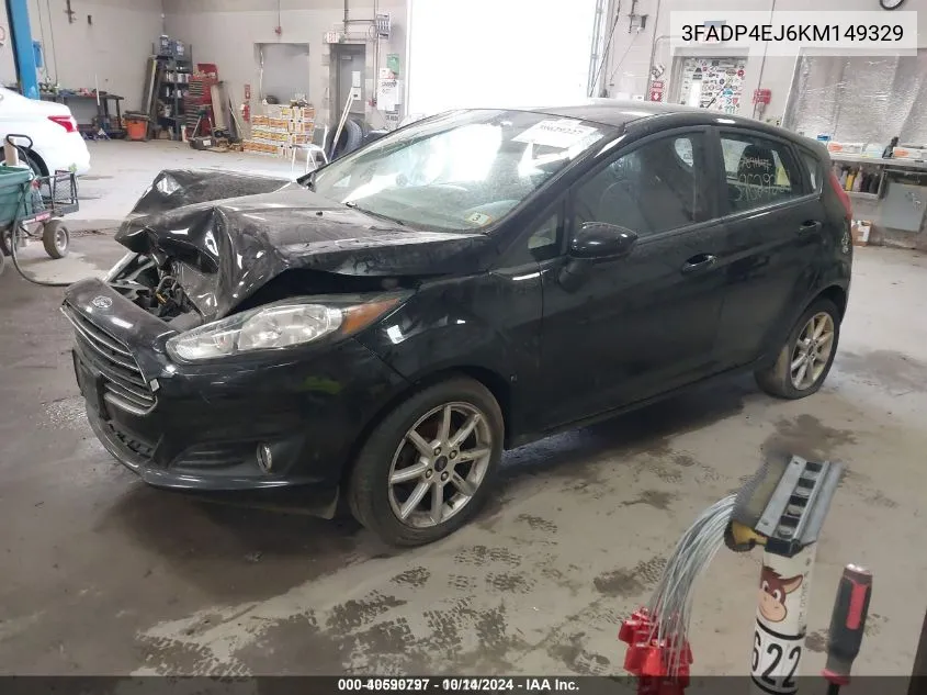 2019 Ford Fiesta Se VIN: 3FADP4EJ6KM149329 Lot: 40590797