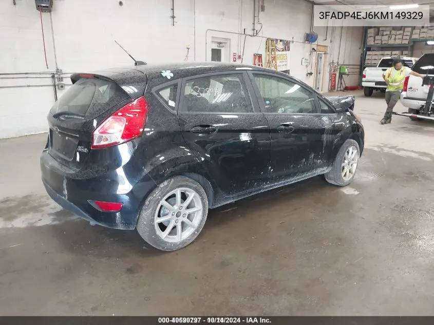 2019 Ford Fiesta Se VIN: 3FADP4EJ6KM149329 Lot: 40590797