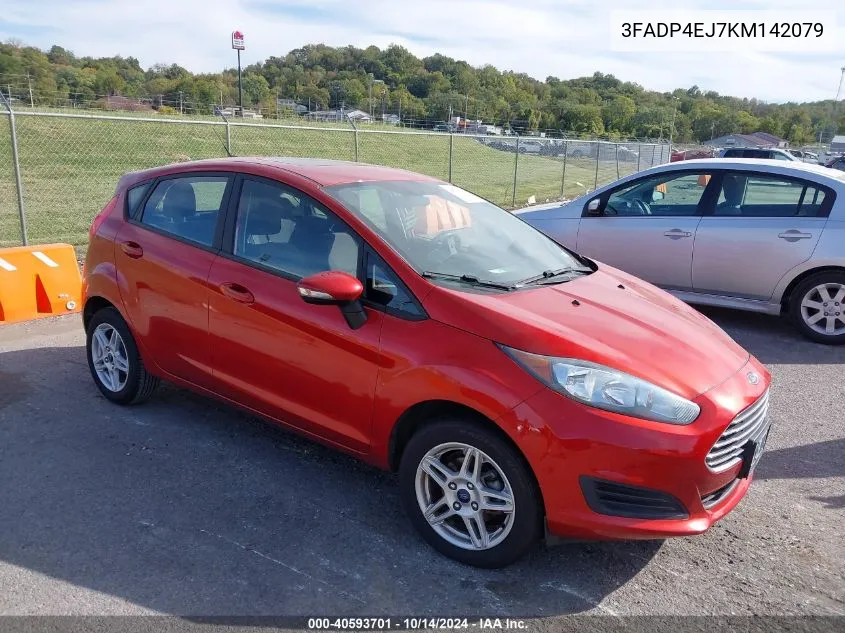 2019 Ford Fiesta Se VIN: 3FADP4EJ7KM142079 Lot: 40593701