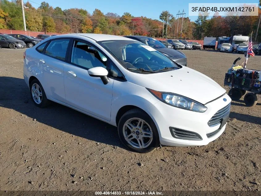 2019 Ford Fiesta Se VIN: 3FADP4BJXKM142761 Lot: 40614833