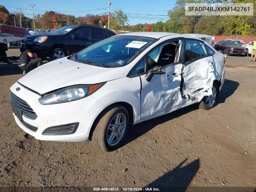 2019 Ford Fiesta Se VIN: 3FADP4BJXKM142761 Lot: 40614833