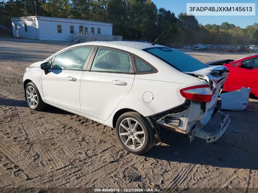 2019 Ford Fiesta Se VIN: 3FADP4BJXKM145613 Lot: 40649376