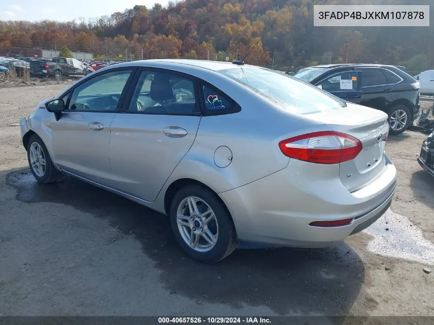 2019 Ford Fiesta Se VIN: 3FADP4BJXKM107878 Lot: 40657526