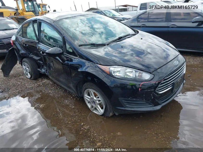 2019 Ford Fiesta Se VIN: 3FADP4BJ8KM165729 Lot: 40776814