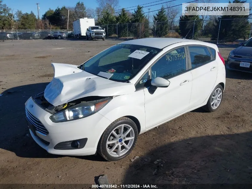 2019 Ford Fiesta Se VIN: 3FADP4EJ6KM148391 Lot: 40783542