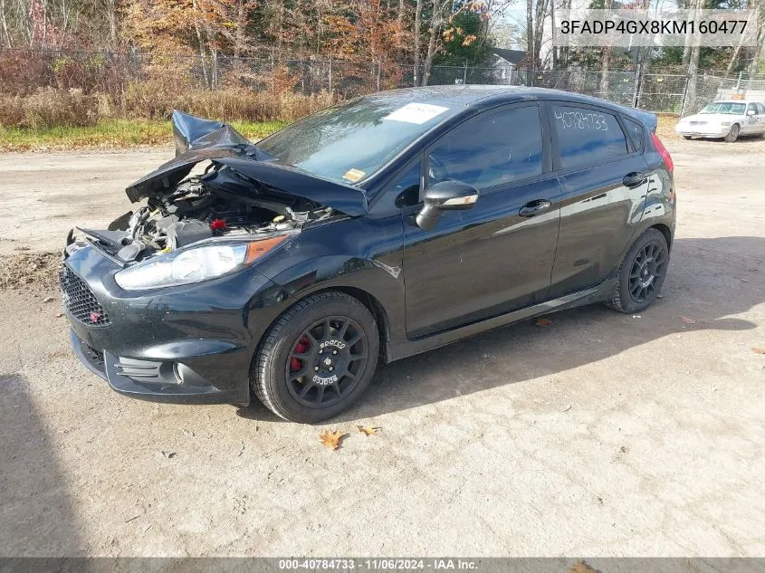 2019 Ford Fiesta St VIN: 3FADP4GX8KM160477 Lot: 40784733