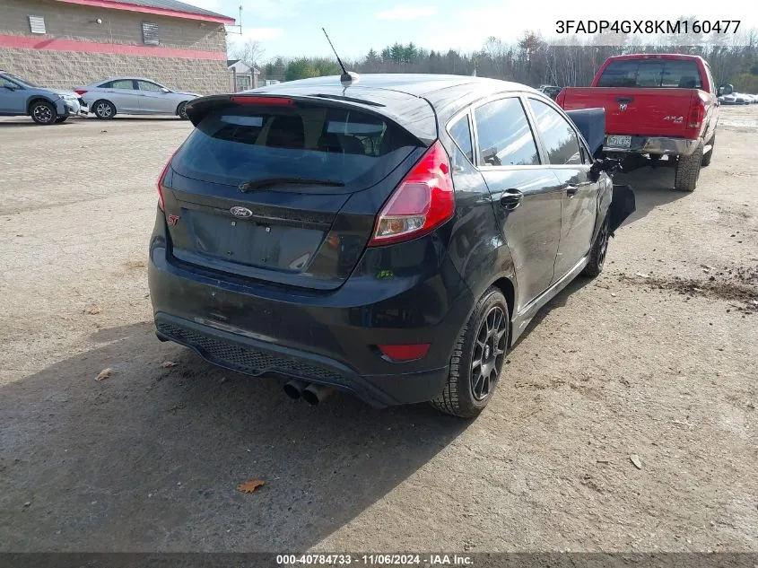 2019 Ford Fiesta St VIN: 3FADP4GX8KM160477 Lot: 40784733