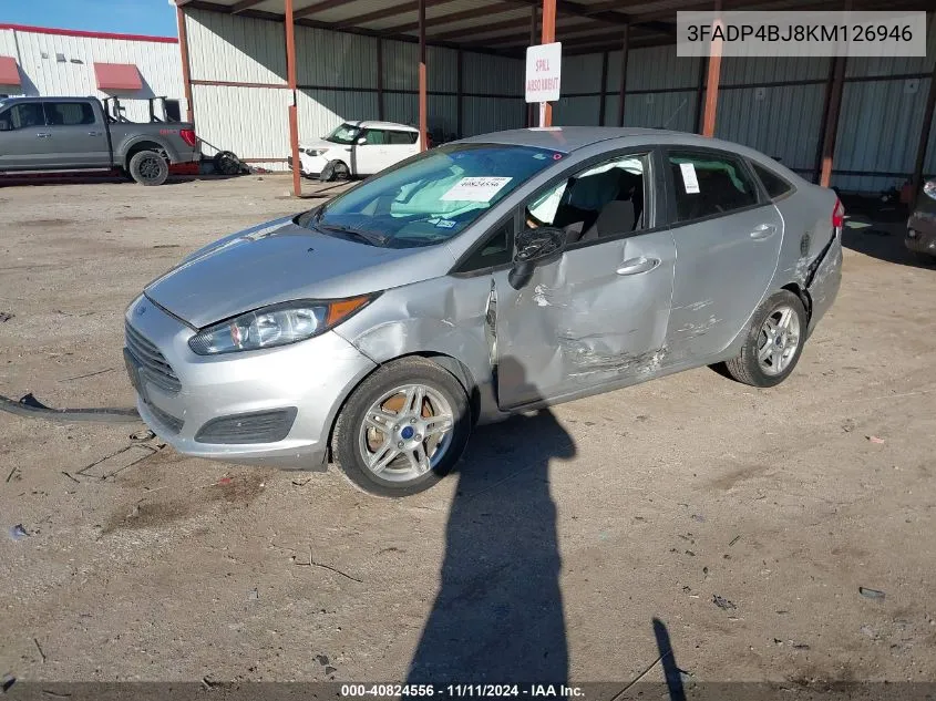 2019 Ford Fiesta Se VIN: 3FADP4BJ8KM126946 Lot: 40824556