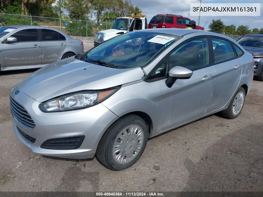 2019 Ford Fiesta S VIN: 3FADP4AJXKM161361 Lot: 40840364