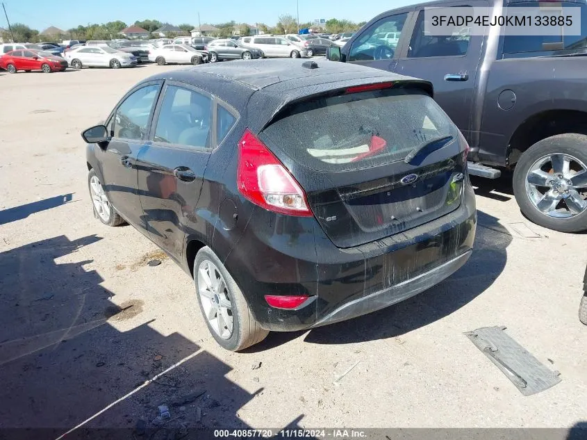 2019 Ford Fiesta Se VIN: 3FADP4EJ0KM133885 Lot: 40857720