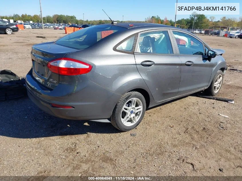 2019 Ford Fiesta Se VIN: 3FADP4BJ4KM141766 Lot: 40864049