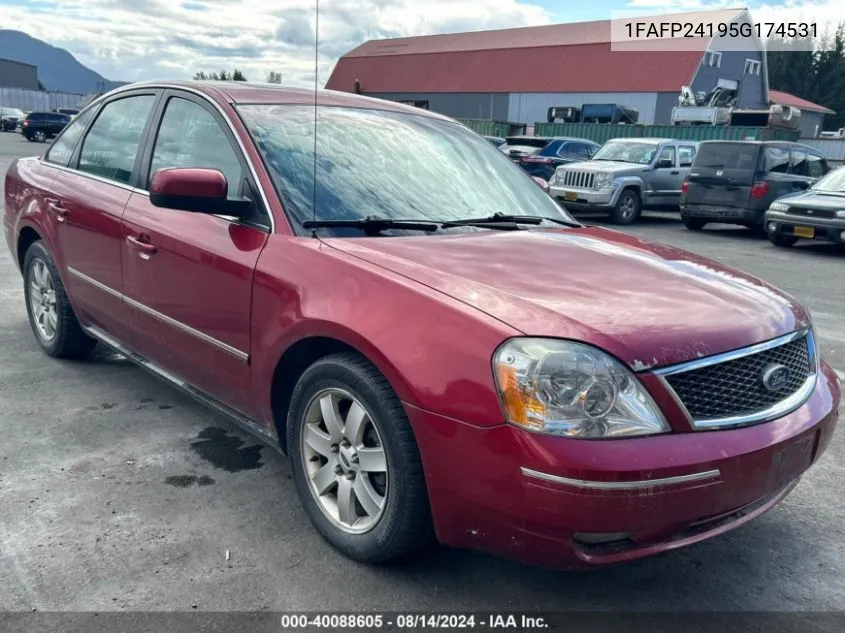 2005 Ford Five Hundred Sel VIN: 1FAFP24195G174531 Lot: 40088605