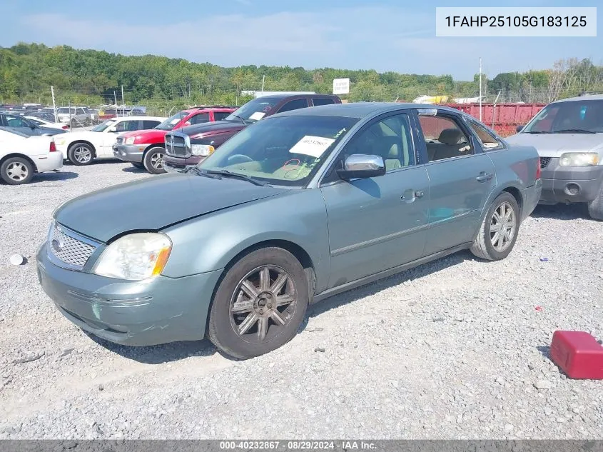 1FAHP25105G183125 2005 Ford Five Hundred Limited