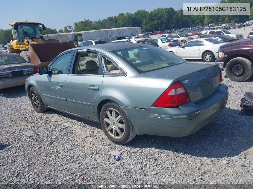 1FAHP25105G183125 2005 Ford Five Hundred Limited