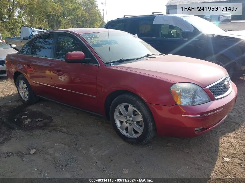 2005 Ford Five Hundred Sel VIN: 1FAFP24195G171497 Lot: 40314113