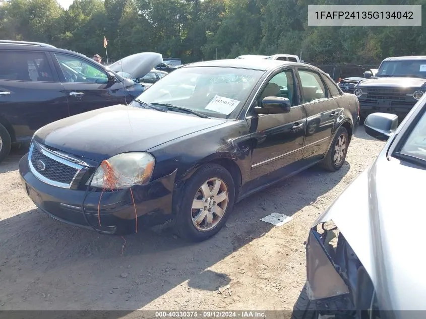 2005 Ford Five Hundred Sel VIN: 1FAFP24135G134042 Lot: 40330375