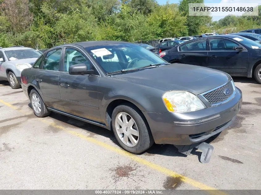 2005 Ford Five Hundred Se VIN: 1FAFP23155G148638 Lot: 40377524