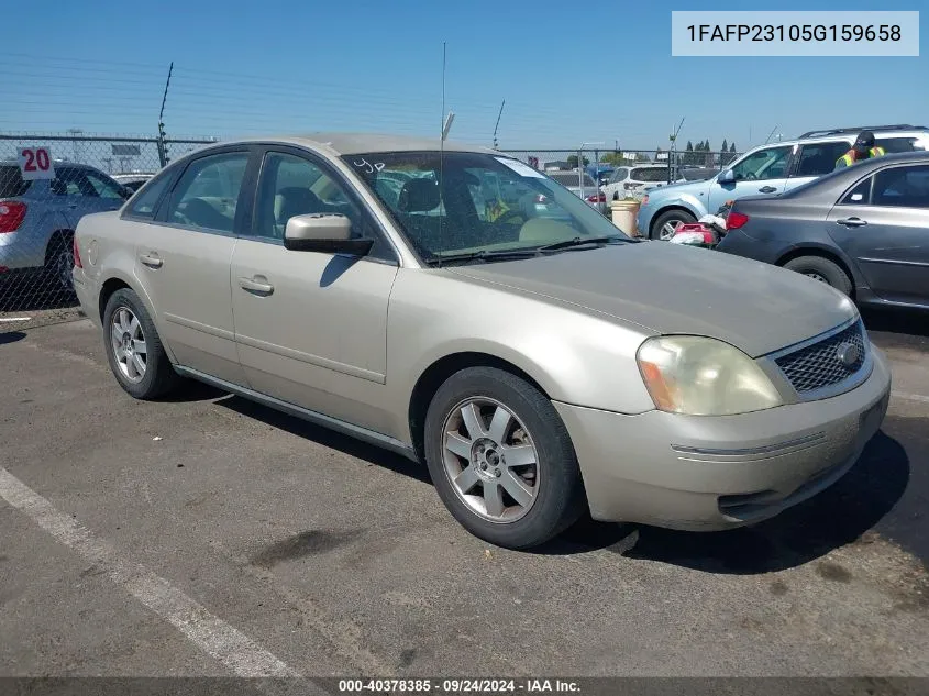 2005 Ford Five Hundred Se VIN: 1FAFP23105G159658 Lot: 40378385