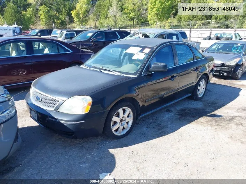 2005 Ford Five Hundred Se VIN: 1FAFP23185G148049 Lot: 40430902