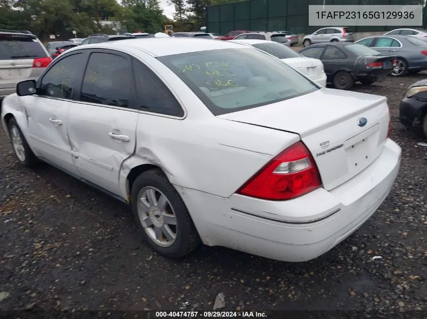 2005 Ford Five Hundred Se VIN: 1FAFP23165G129936 Lot: 40474757