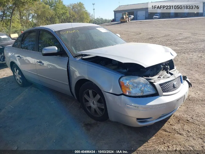 2005 Ford Five Hundred Se VIN: 1FAFP23105G183376 Lot: 40496434