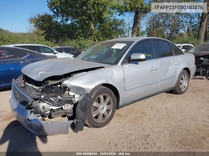 2005 Ford Five Hundred Se VIN: 1FAFP23105G183376 Lot: 40496434