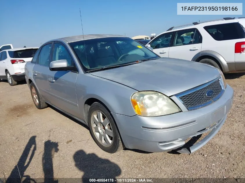 2005 Ford Five Hundred Se VIN: 1FAFP23195G198166 Lot: 40554178