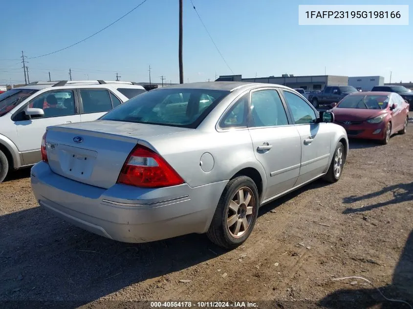 2005 Ford Five Hundred Se VIN: 1FAFP23195G198166 Lot: 40554178