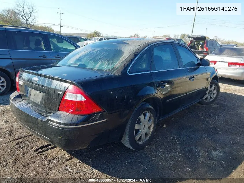 2005 Ford Five Hundred Se VIN: 1FAHP26165G140276 Lot: 40660857