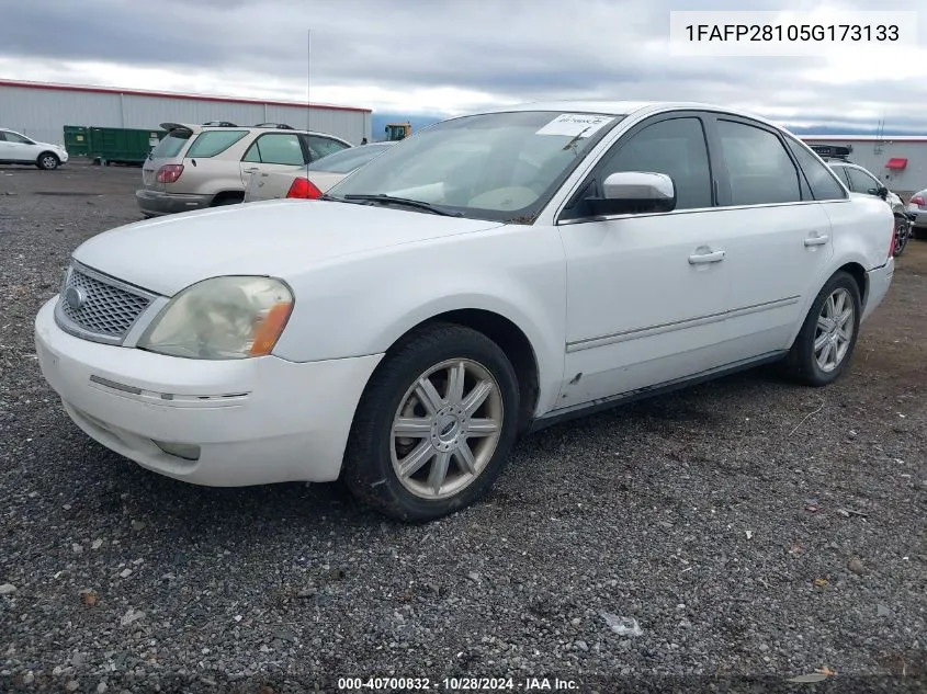 2005 Ford Five Hundred Limited VIN: 1FAFP28105G173133 Lot: 40700832