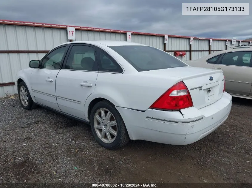 2005 Ford Five Hundred Limited VIN: 1FAFP28105G173133 Lot: 40700832