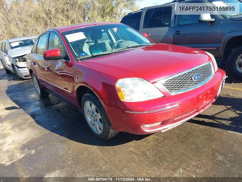 2005 Ford Five Hundred Sel VIN: 1FAFP24175G155895 Lot: 40784178