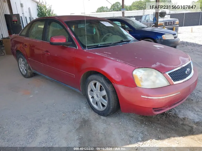 2006 Ford Five Hundred Se VIN: 1FAFP23156G107847 Lot: 40123233