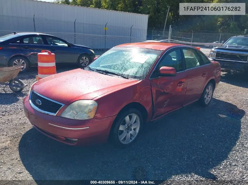 2006 Ford Five Hundred Sel VIN: 1FAFP24106G176282 Lot: 40309655