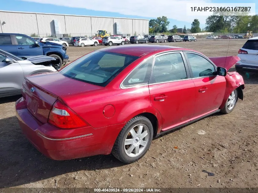 2006 Ford Five Hundred Se VIN: 1FAHP23166G167287 Lot: 40439524