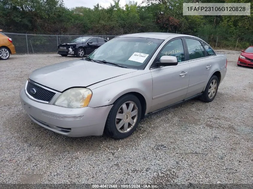 2006 Ford Five Hundred Se VIN: 1FAFP23106G120828 Lot: 40472665