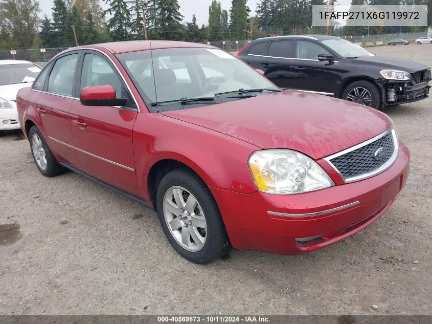 2006 Ford Five Hundred Sel VIN: 1FAFP271X6G119972 Lot: 40569873