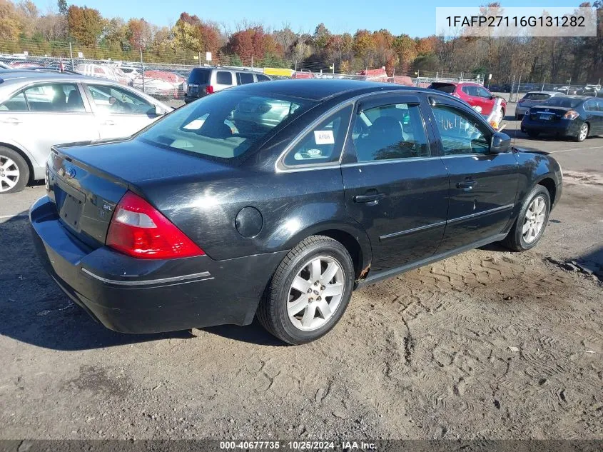 2006 Ford Five Hundred Sel VIN: 1FAFP27116G131282 Lot: 40677735